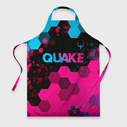 Фартук Quake - neon gradient: символ сверху