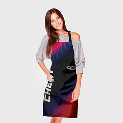 Фартук кулинарный Chery красный карбон, цвет: 3D-принт — фото 2