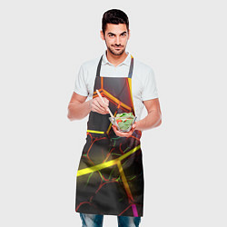 Фартук кулинарный Неоновые трубки, цвет: 3D-принт — фото 2