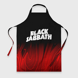 Фартук кулинарный Black Sabbath red plasma, цвет: 3D-принт