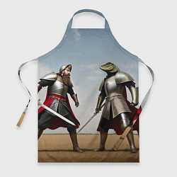 Фартук кулинарный Древний Рус против Ящера, цвет: 3D-принт