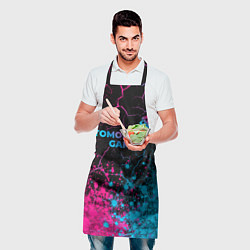 Фартук кулинарный Tomodachi Game - neon gradient: символ сверху, цвет: 3D-принт — фото 2