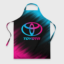 Фартук кулинарный Toyota - neon gradient, цвет: 3D-принт