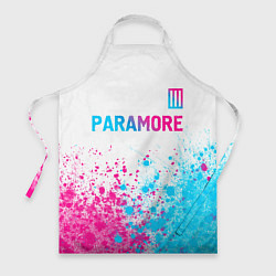 Фартук Paramore neon gradient style: символ сверху