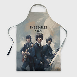 Фартук кулинарный The Beatles - Help, цвет: 3D-принт
