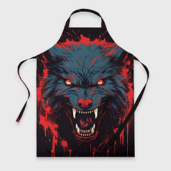 Фартук кулинарный Волк брызги, цвет: 3D-принт