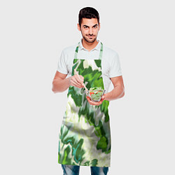 Фартук кулинарный Зеленые штрихи, цвет: 3D-принт — фото 2