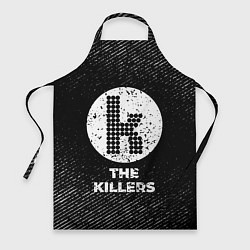 Фартук кулинарный The Killers с потертостями на темном фоне, цвет: 3D-принт