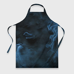 Фартук кулинарный Синий туман текстура от нейросети, цвет: 3D-принт
