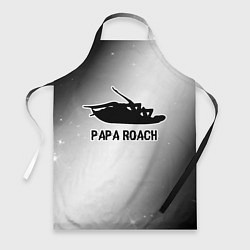 Фартук кулинарный Papa Roach glitch на светлом фоне, цвет: 3D-принт