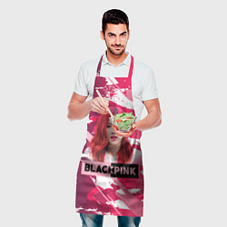 Фартук кулинарный Роза розовый камуфляж, цвет: 3D-принт — фото 2