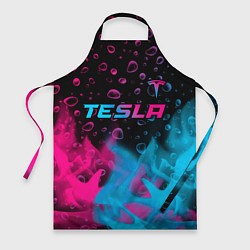 Фартук Tesla - neon gradient: символ сверху