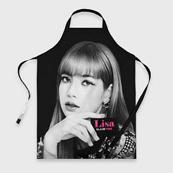 Фартук кулинарный Blackpink Lisa Business card, цвет: 3D-принт