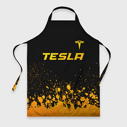 Фартук Tesla - gold gradient: символ сверху