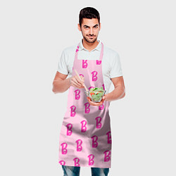 Фартук кулинарный Барби паттерн буква B, цвет: 3D-принт — фото 2