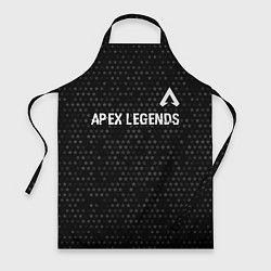 Фартук кулинарный Apex Legends glitch на темном фоне: символ сверху, цвет: 3D-принт