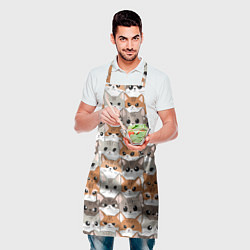 Фартук кулинарный Паттерн милые котики, цвет: 3D-принт — фото 2