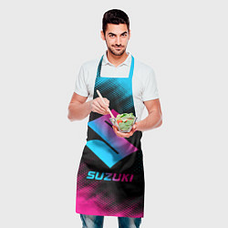 Фартук кулинарный Suzuki - neon gradient, цвет: 3D-принт — фото 2
