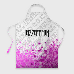 Фартук кулинарный Led Zeppelin rock legends: символ сверху, цвет: 3D-принт