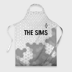 Фартук The Sims glitch на светлом фоне: символ сверху
