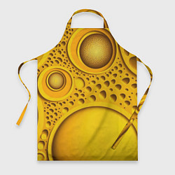 Фартук кулинарный Желтая объемная текстура, цвет: 3D-принт