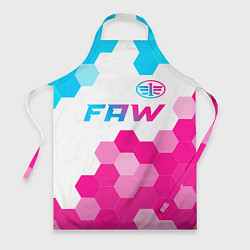 Фартук FAW neon gradient style: символ сверху