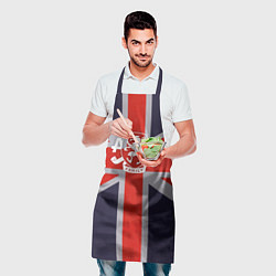 Фартук кулинарный Asking Alexandria британский флаг, цвет: 3D-принт — фото 2
