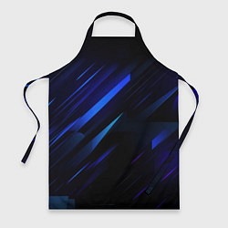 Фартук кулинарный Blue black texture, цвет: 3D-принт