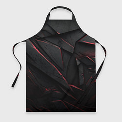 Фартук кулинарный Объемные черные плиты, цвет: 3D-принт