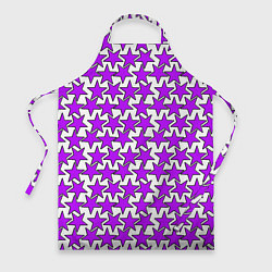 Фартук кулинарный Ретро звёзды фиолетовые, цвет: 3D-принт