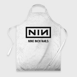 Фартук кулинарный Nine Inch Nails glitch на светлом фоне, цвет: 3D-принт