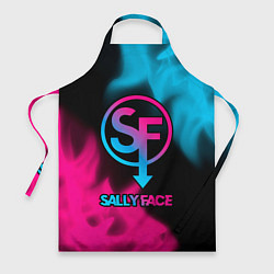 Фартук кулинарный Sally Face - neon gradient, цвет: 3D-принт