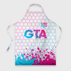 Фартук GTA neon gradient style: символ сверху