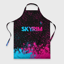 Фартук Skyrim - neon gradient: символ сверху