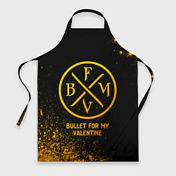 Фартук Bullet For My Valentine - gold gradient