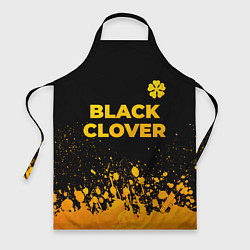 Фартук Black Clover - gold gradient: символ сверху