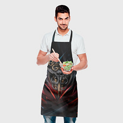 Фартук кулинарный Baldurs Gate 3 dark logo, цвет: 3D-принт — фото 2