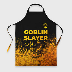 Фартук Goblin Slayer - gold gradient: символ сверху