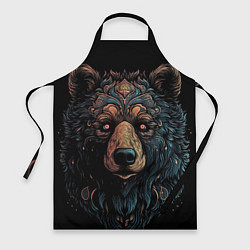 Фартук кулинарный Медведь из узоров, цвет: 3D-принт