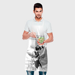 Фартук кулинарный Дазай и цитата - Бродячие псы, цвет: 3D-принт — фото 2
