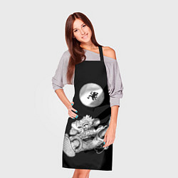 Фартук кулинарный Луффи и гир 5 на луне, цвет: 3D-принт — фото 2