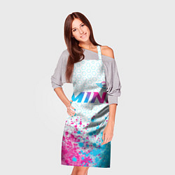 Фартук кулинарный Mini neon gradient style: символ сверху, цвет: 3D-принт — фото 2
