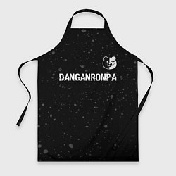 Фартук кулинарный Danganronpa glitch на темном фоне: символ сверху, цвет: 3D-принт