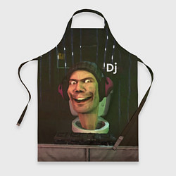 Фартук кулинарный Skibidi Toilet Dj, цвет: 3D-принт