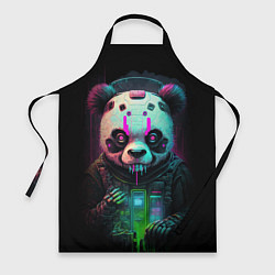 Фартук кулинарный Панда киберпанк, цвет: 3D-принт
