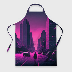 Фартук кулинарный Мёртвый розовый город, цвет: 3D-принт