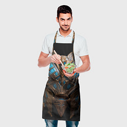 Фартук кулинарный Золотой египетский доспех фараона, цвет: 3D-принт — фото 2