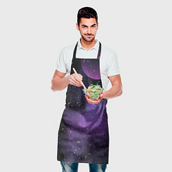 Фартук кулинарный Фон космоса звёздное небо, цвет: 3D-принт — фото 2