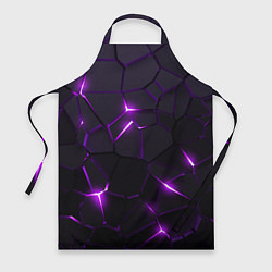 Фартук кулинарный Неоновые плиты с фиолетовым свечением, цвет: 3D-принт