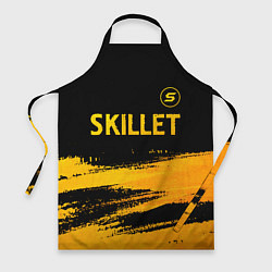 Фартук кулинарный Skillet - gold gradient: символ сверху, цвет: 3D-принт